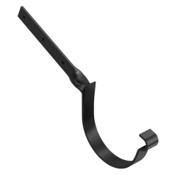 BRYZA STAL Hak skręcony do rynien 125 mm - CZERŃ